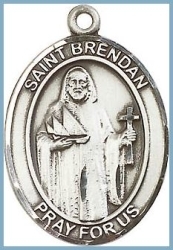 St Brendan Medal - Sterling Silver - Medium