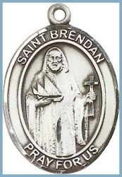 St Brendan Medal - Sterling Silver - Medium