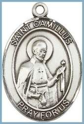 St Camillus Medal - Sterling Silver - Medium