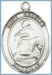 St Charles Medal - Sterling Silver - Medium
