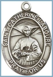 St Catherine Laboure Medal - Sterling Silver - Medium