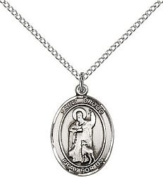 St Drogo Medal - Sterling Silver - Medium