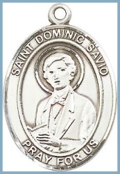 St Dominic Savio Medal - Sterling Silver - Medium