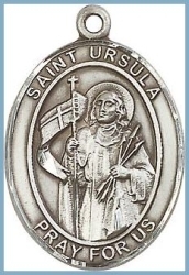 St Ursula Medal - Sterling Silver - Medium