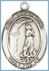 St Zoe Medal - Sterling Silver - Medium