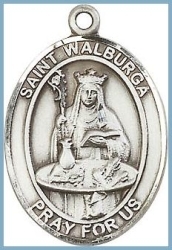 St Walburga Medal - Sterling Silver - Medium
