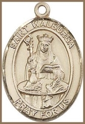 St Walburga Medal - 14K Gold Filled - Medium