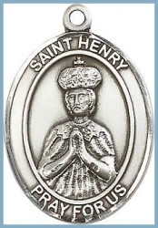 St Henry Medal - Sterling Silver - Medium