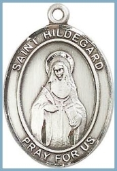 St Hildegard Medal - Sterling Silver - Medium