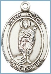 St Victor Medal - Sterling Silver - Medium
