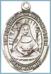St Edburga Medal - Sterling Silver - Medium