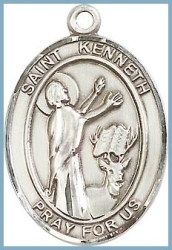 St Kenneth Medal - Sterling Silver - Medium