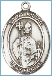 St Kilian Medal - Sterling Silver - Medium