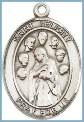 St Felicity Medal - Sterling Silver - Medium