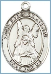 St Frances of Rome Medal - Sterling Silver - Medium