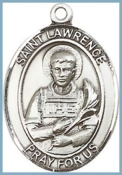 St Lawrence Medal - Sterling Silver - Medium