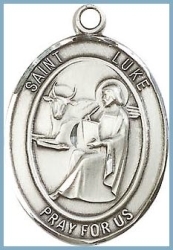 St Luke Medal - Sterling Silver - Medium