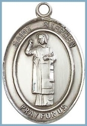 St Stephen Medal - Sterling Silver - Medium