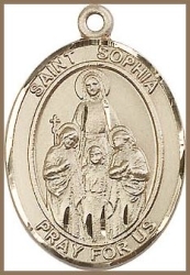 St Sophia Medal - 14K Gold Filled - Medium