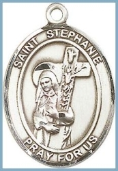St Stephanie Medal - Sterling Silver - Medium