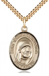 St Teresa of Calcutta Medal - 14K Gold Filled - Medium