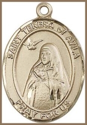 St Teresa of Avila Medal - 14K Gold Filled - Medium