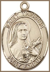 St Therese Medal - 14K Gold Filled - Medium