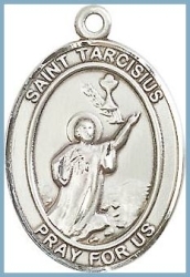 St Tarcisius Medal - Sterling Silver - Medium