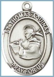 St Thomas Aquinas Medal - Sterling Silver - Medium