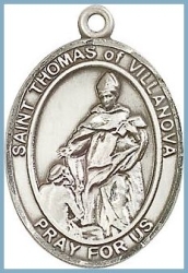 St Thomas of Villanova Medal - Sterling Silver - Medium