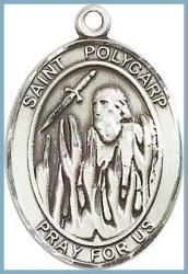 St Polycarp Medal - Sterling Silver - Medium