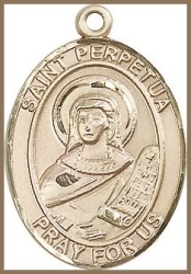 St Perpetua Medal - 14K Gold Filled - Medium