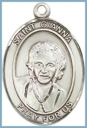 St Gianna Medal - Sterling Silver - Medium