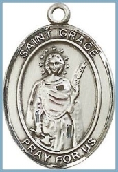St Grace Medal - Sterling Silver - Medium