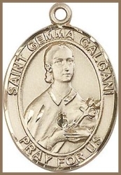 St Gemma Medal - 14K Gold Filled - Medium