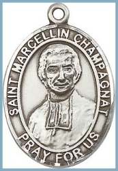 St Marcellin Champagnat Medal - Sterling Silver - Medium