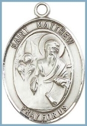 St Matthew Medal - Sterling Silver - Medium