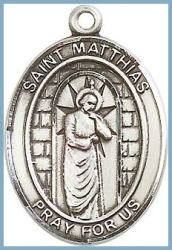 St Matthias Medal - Sterling Silver - Medium