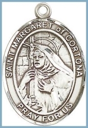 St Margaret of Cortona Medal - Sterling Silver - Medium