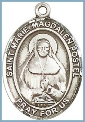 St Marie Magdalen Postel Medal - Sterling Silver - Medium