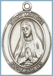 St Martha Medal - Sterling Silver - Medium