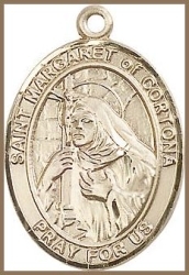 St Margaret of Cortona Medal - 14K Gold Filled - Medium