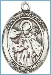 St Januarius Medal - Sterling Silver - Medium