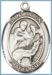 St Jason Medal - Sterling Silver - Medium