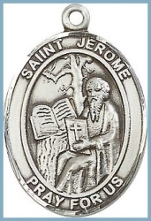 St Jerome Medal - Sterling Silver - Medium
