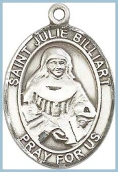 St Julie Billiart Medal - Sterling Silver - Medium