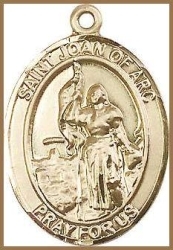 St Joan of Arc Medal - 14K Gold Filled - Medium