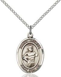 St Dismas Medal - Sterling Silver - Medium