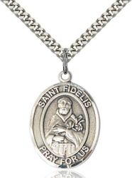 St Fidelis Medal - Sterling Silver - Medium