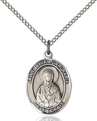 St Lydia Medal - Sterling Silver - Medium